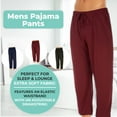 thumbnail image 4 of 3 Pack: Daresay Comfy Men's Lounge Pants - Pajamas pants for men With Pockets and Adjustable Waistband - Up to 3XL, 4 of 4
