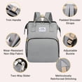 thumbnail image 2 of Behome Diaper Bag Backpack, Large Waterproof Baby Bag with Changing Pad, Stroller Straps & Insulated Pockets, Multifunctional Travel Diaper Bags for Mom & Dad, 2 of 7