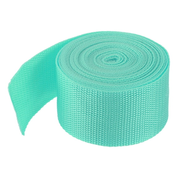 Uxcell Lightweight Polypropylene Webbing Strap 5cm 5 Yard Backpack Strapping Band Turquoise Green for Cargo Straps