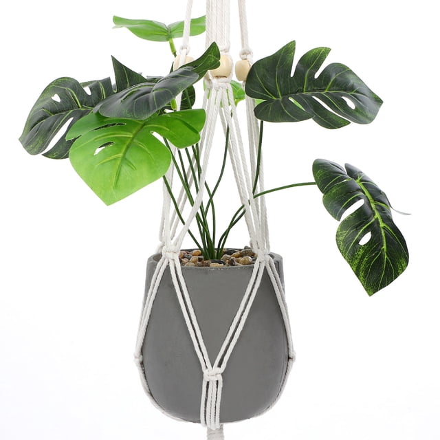 CTIRCHIU 1Jgo Colgante De Pared Para Plantas En Con Estructura Macramé