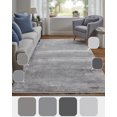 thumbnail image 6 of Feizy Cadiz Modern Abstract, Taupe/Gray/Silver, 2'2" x 3'2" Accent Rug Sheen Industrial Watercolor Design Carpet for Living Dining Bed Room, 6 of 10
