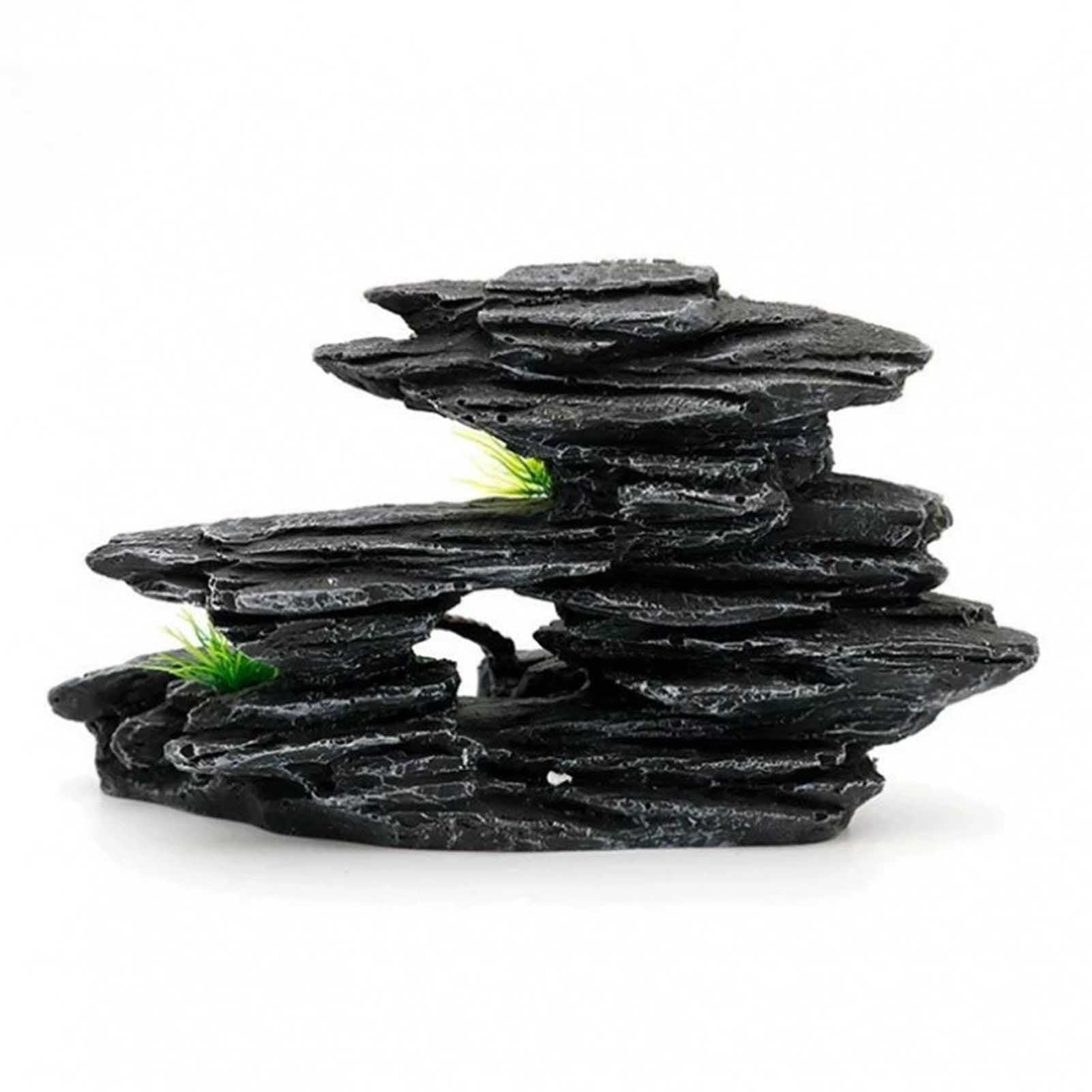Fish Tank Aquarium Ornaments Rockery Decor,Mountain View Aquarium Ornament, Large Fish Tank Decorations
