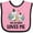 Pink and Black, variant on Inktastic Zebra My Granny Loves Me Boys or Girls Baby Bib