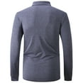 thumbnail image 6 of Geeksport Men's Casual Long Sleeve Lightweight Polo Shirts with 3 Button Placket, 6 of 6