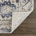 thumbnail image 5 of Hauteloom Erbacon Rustic Farmhouse Living Room Bedroom Dining Room Area Rug - Turkish Style - Traditional Floral Look - Grey, Beige, Light Brown, Cream, Navy, Blue - 4'3" x 5'7", 5 of 13