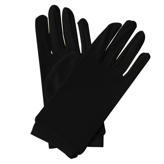 Costume Gloves Halloween Cosplay Stretchy Wrist Gloves Wedding Prom Party Gloves Black One Size
