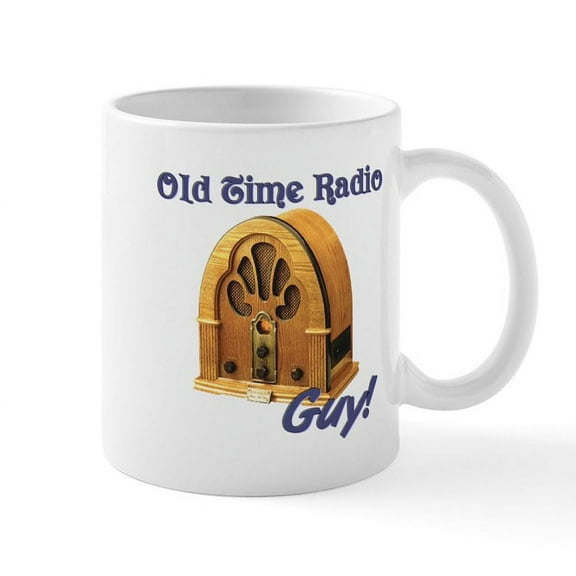 CafePress - Old Time Radio Guy Mug - 11 oz Ceramic Mug - Novelty Coffee Tea Cup