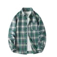 thumbnail image 2 of BVnarty Plaid Shirts for Men Plaid Button-Up Long Sleeve Shirt with Pockets, Casual Turn-Down Collar Blouse for Daily Wear and Outdoor Activities, 2 of 8