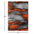 thumbnail image 4 of Flash Furniture Rylan Rectangular Contemporary Grey, Orange Area Rug, 5' x 7', 4 of 5