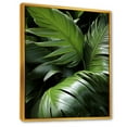 thumbnail image 2 of Designart "Sunset Among Ivory Islands Jungle Palms II" Palms & Palm Trees Floater Framed Wall Art Living Room, 2 of 5