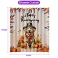 thumbnail image 5 of Happy Thanksgiving Golden Retriever Welcome Thankful Fall Autumn Pumpkin Shower Curtain Goldens Dog Lover Gifts Idea Waterproof Bathroom Bathtub Curtain - 02021, 5 of 5
