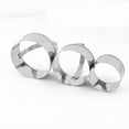 thumbnail image 3 of Kitchen Metal Cylindrical Cookie Biscuit Baking Mould Mould Cutter 3 In 1, 3 of 3