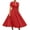 womens dresses summer-Red, variant on Summer Brilliant Summer Womens Dresses Plus Size Women's Summer Round Neck Solid Color Wrinkle Dress Summer Dresses for Women 2025 Red S