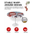 thumbnail image 2 of Round Fitted Tablecloths with Elastic Edge Cute Xmas Snowman Blue Gradient Waterproof Table Cover for Kitchen Dining Party Decor,45" - 54", 2 of 6