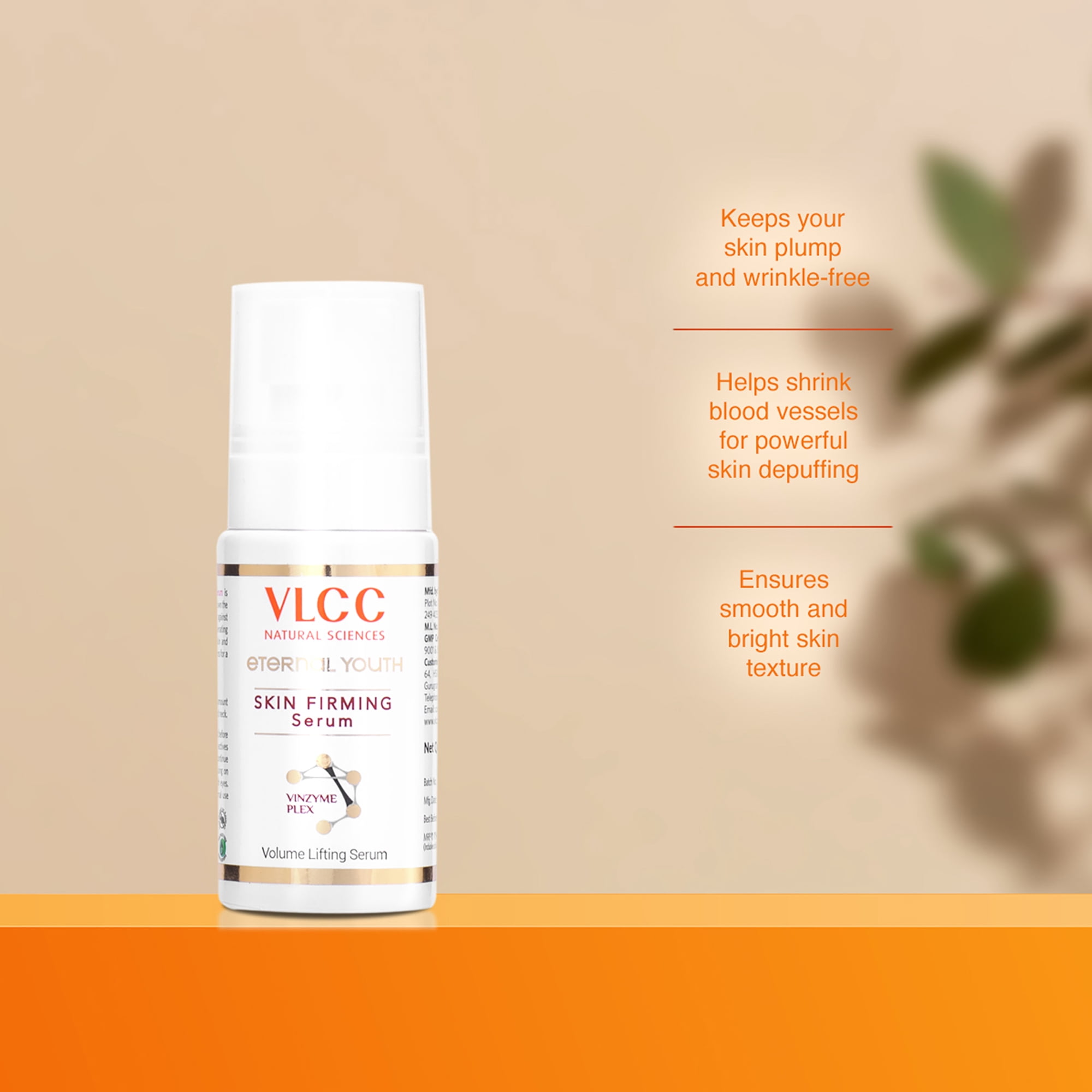 VLCC Eternal Youth Skin Firming Serum, Face Serum, 1.3 oz