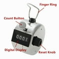 thumbnail image 4 of Gogo Hand Tally Counter, Handheld 4 Digit Track and Field Lap Counter, Manual Mechanical Clicker for Row, People and Knitting, 4 of 8