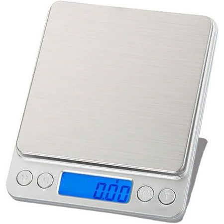 

Kitchen Food Scale with LCD Display Precision Digital Kitchen Scale Electronic Scales for Baking Kitchen Accessories English 500g/0.1g（battery not included）(Color:Silver)(1pcs)