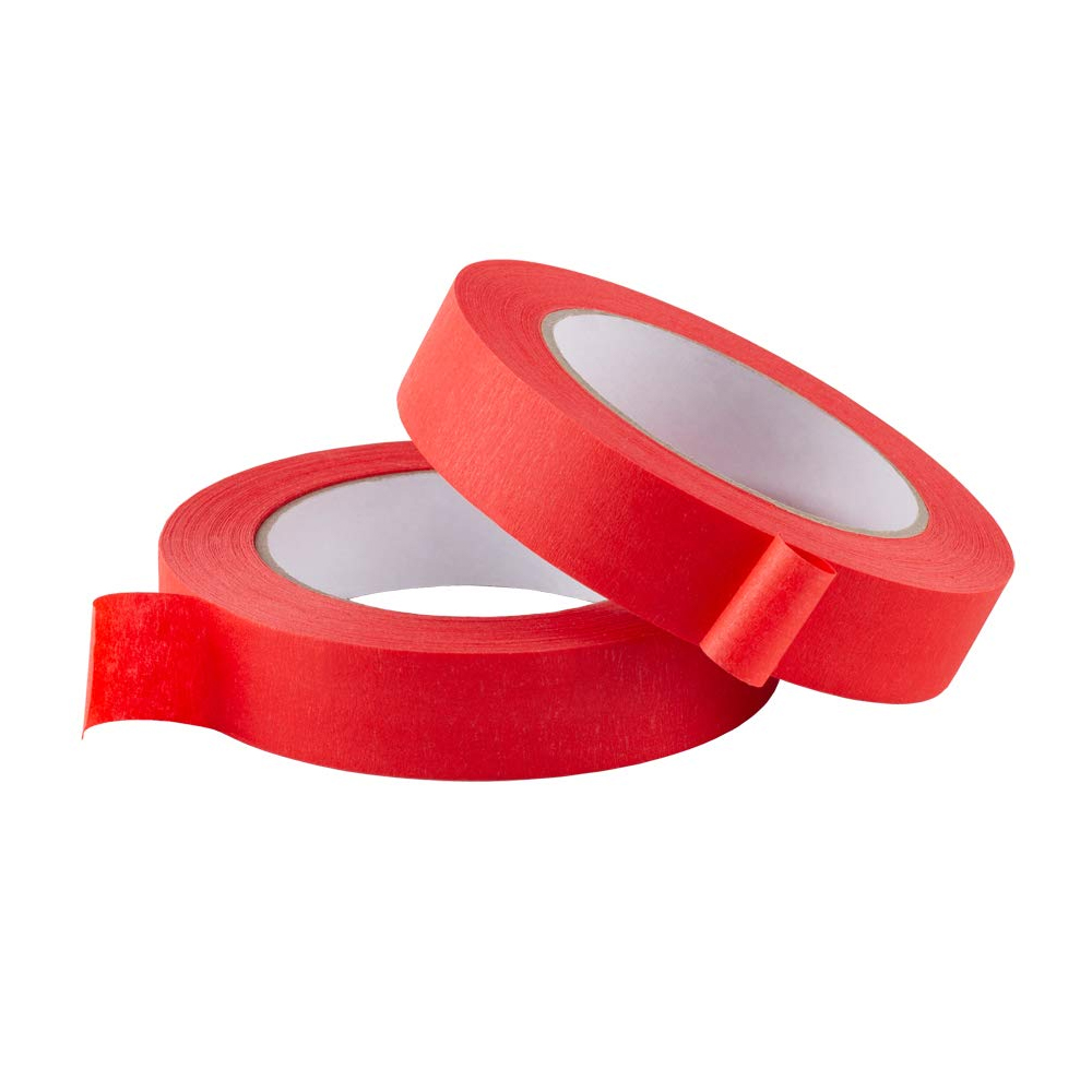 Leopcito 10 Pack Red Painters Tape 1 inch, Medium Adhesive Red Masking Tape Bulk