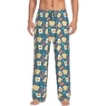 thumbnail image 1 of Fotbe Eggs Toast Bacon And Arugula Pantalones de Pijama para Hombre, Pantalones de Dormir, Pantalones de Casa con Cintura Ajustable y Bolsillos-Medium, 1 of 6