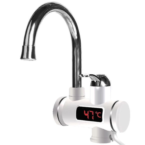 360 Electric Instant Water Heater Faucet Tap Kitchen Fast Heat Led New - European Standard