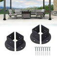 thumbnail image 2 of Bgsha Deck And Fence Installations Adjustable Post Base Fence Support Sturdy Construction User-Friendly Manual Versatile Applications, 2 of 7