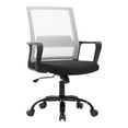 thumbnail image 3 of Poe Ergonomic White Mesh Swivel Office Chair with Lumbar Support, 3 of 8