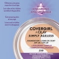 thumbnail image 4 of COVERGIRL Simply Ageless Instant Wrinkle Defying Foundation with Hyaluronic Complex, Vitamin C, and Niacinamide - SPF 28, 100% Cruelty-Free, 4 of 7
