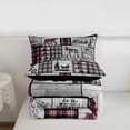 thumbnail image 4 of Erosebridal Rustic Pink Bedding Set King Vintage Buffalo Plaid Cabin Comforter Set Hunting Bear Deer Wolf Quilt Comforter Women,Woodland Wildlife Animal Bed Duvet Set Black Grey, 4 of 7