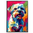 thumbnail image 2 of Dandie Dinmont Terrier Dog Canvas Wall Art Poster Prints Colorful Pop Animal Art Wall Decor Dog Picture Artwork Pet Dog Painting Poster for Home Bedroom Living Room Decoration Framed, 2 of 6