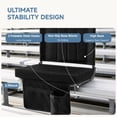 thumbnail image 7 of Sweetcrispy 2 Pack Stadium Seat with Back Support, Foldable Cushioned Portable Bleacher Chair for Sports Outdoor Events, Black, 7 of 7