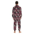 thumbnail image 7 of joogoo Skull Roses Flower-p2 Unisex Adults Onesies Pajamas Jumpsuits L, 7 of 7