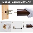 thumbnail image 5 of Geesatis Paquete De 4 Patas De Muebles De Madera De 18 Cm / 7 Pulgadas Reemplazo De Patas De Cocina De Gabinete Resistentes Decorativas Para Sofás De Mediados De Siglo Con Perno De Suspensión M8 Y Tor, 5 of 5