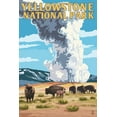 thumbnail image 4 of Yellowstone National Park, Wyoming, Old Faithful Geyser and Bison Herd (19x27 inches, Premium 500 Piece Jigsaw Puzzle for Adults and Family, Made in USA), 4 of 4