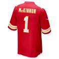 thumbnail image 3 of Men's Nike Jerick McKinnon Red Kansas City Chiefs Game Player Jersey, 3 of 4