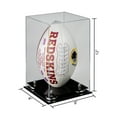 thumbnail image 2 of Deluxe Clear Acrylic Football Display Case with Gold Risers (A060-GR), 2 of 2