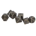 thumbnail image 3 of Dados de metal, 7 piezas de dados poliédricos de metal transparente dados poliédricos juego de mesa dados durabilidad probada en el tiempo, 3 of 8