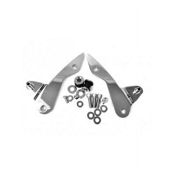 Chrome 2-Point Docking for Detachable Sissy Bar Backrest Touring Motorcycle 2014-2019