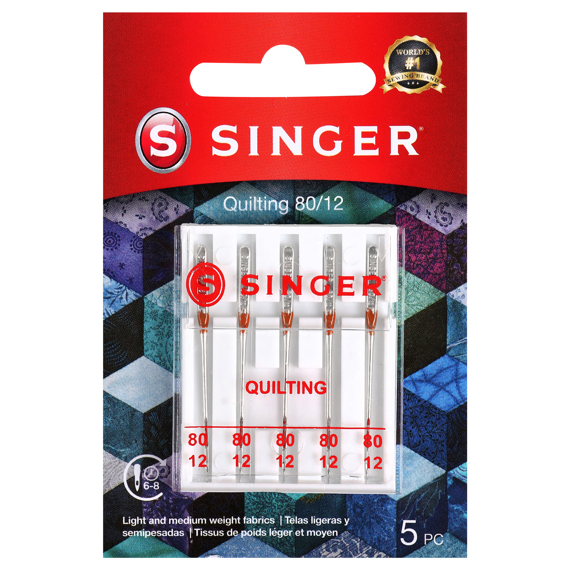 Singer Mach Needle Quilting Sz 80/12 5pc, 1 - Fry's Food Stores