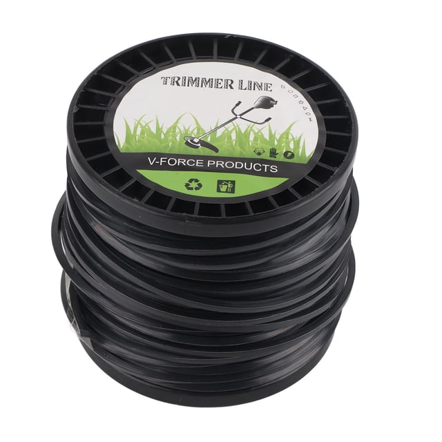 Quadrate String Trimmer Line, Black Trimmer Line High Cutting Efficiency Quadrate Faster Acceleration For Most Lawn Mowers For Farm