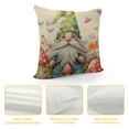 thumbnail image 4 of Chilfamy  Easter Pillow Covers Gnome Bunny Ears Throw Pillowcase Rabbit Floral Home Sofa Bedroom Cushion Case Seasonal Farmhouse Decorations 20x20in, 4 of 5