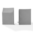 thumbnail image 4 of Crosley Furniture 2-Piece Vinyl Outdoor Arm Chair Furniture Cover Set in Gray, 4 of 7