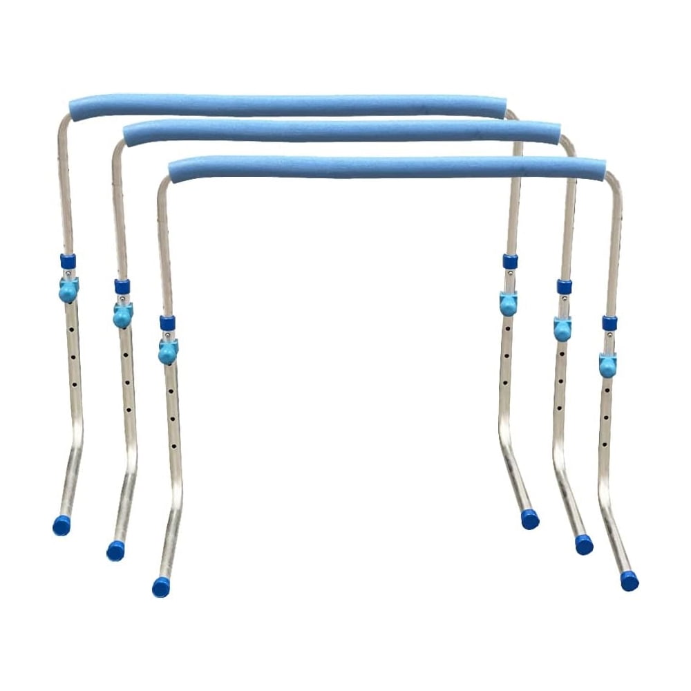AMBER Track and Field Self Return Aluminum Hurdle Midi Adjustable from 23" to 34" (Set of 3)
