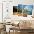 thumbnail image 4 of Elephant Stock Kauai Double Rainbow Wall Art - Horizontal Multi Panel Canvas - Living Room Wall Decor - Beach Multi Panel - Gray And Black Decor - 36" x 22", 4 of 4