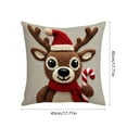 thumbnail image 5 of Under $5 Christmas Throw Pillow Covers 18x18" Christmas Festival Decoration Sofa Decoration Linen Pillow Party Supplies, 5 of 7