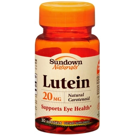 Sundown Naturals Lutein 20 mg Softgels 30 Soft Gels (Pack of 4)