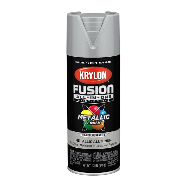 Pintura en aerosol Krylon Fusion 340g aluminio metalizado