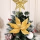 thumbnail image 4 of 1Pcs Christmas Tree Decoration Simulation Flower - Cloth Material Simulation Flower - Wedding/Party/Hall Scene Decoration - Holiday Gift, 4 of 6