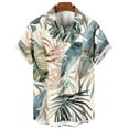 thumbnail image 4 of ZCFZJW Mens Hawaiian Shirts Short Sleeve Casual Button Down Tropical Beach Shirt Big and Tall Regular Fit Comfy Holiday Vacation Tees Tops Multicolor#07 XXL, 4 of 4