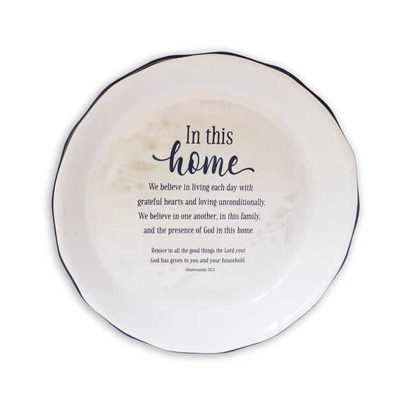Abbey & CA Gift in This Home Pie Plate