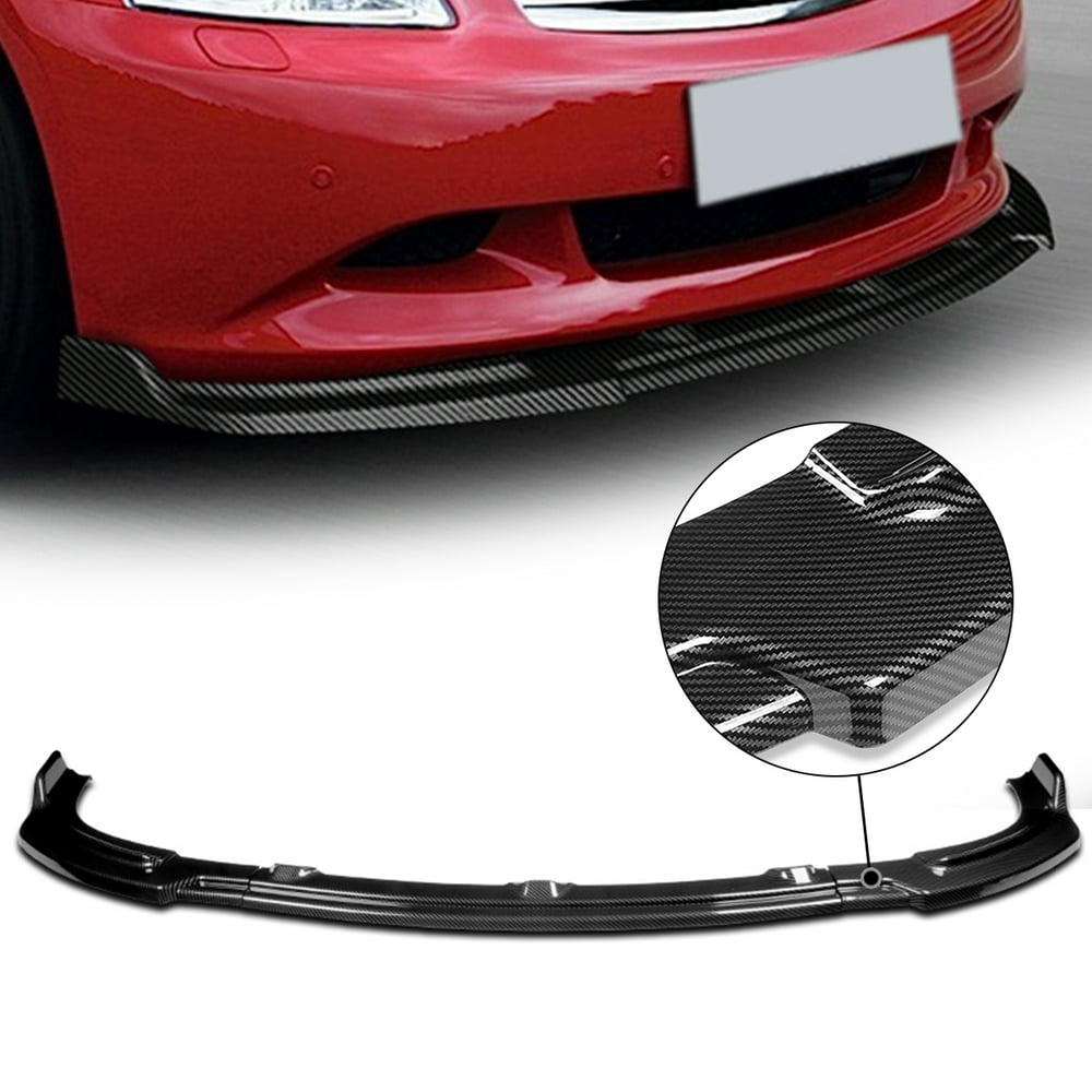 For 20102013 Infiniti G37 Sedan Carbon Fiber Look 3Pcs Front Bumper